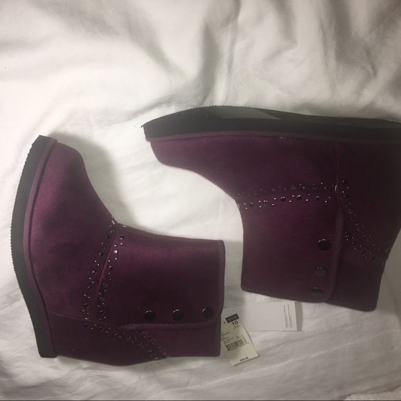 Dream out Loud Ankle burgundy Boots by Selena Gomez size 10 - Picture 8 of 12